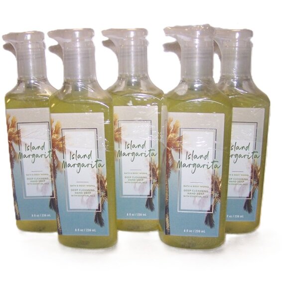 Bath & Body Works Margarita Time Island Margarita Deep Cleansing Hand Soap x5